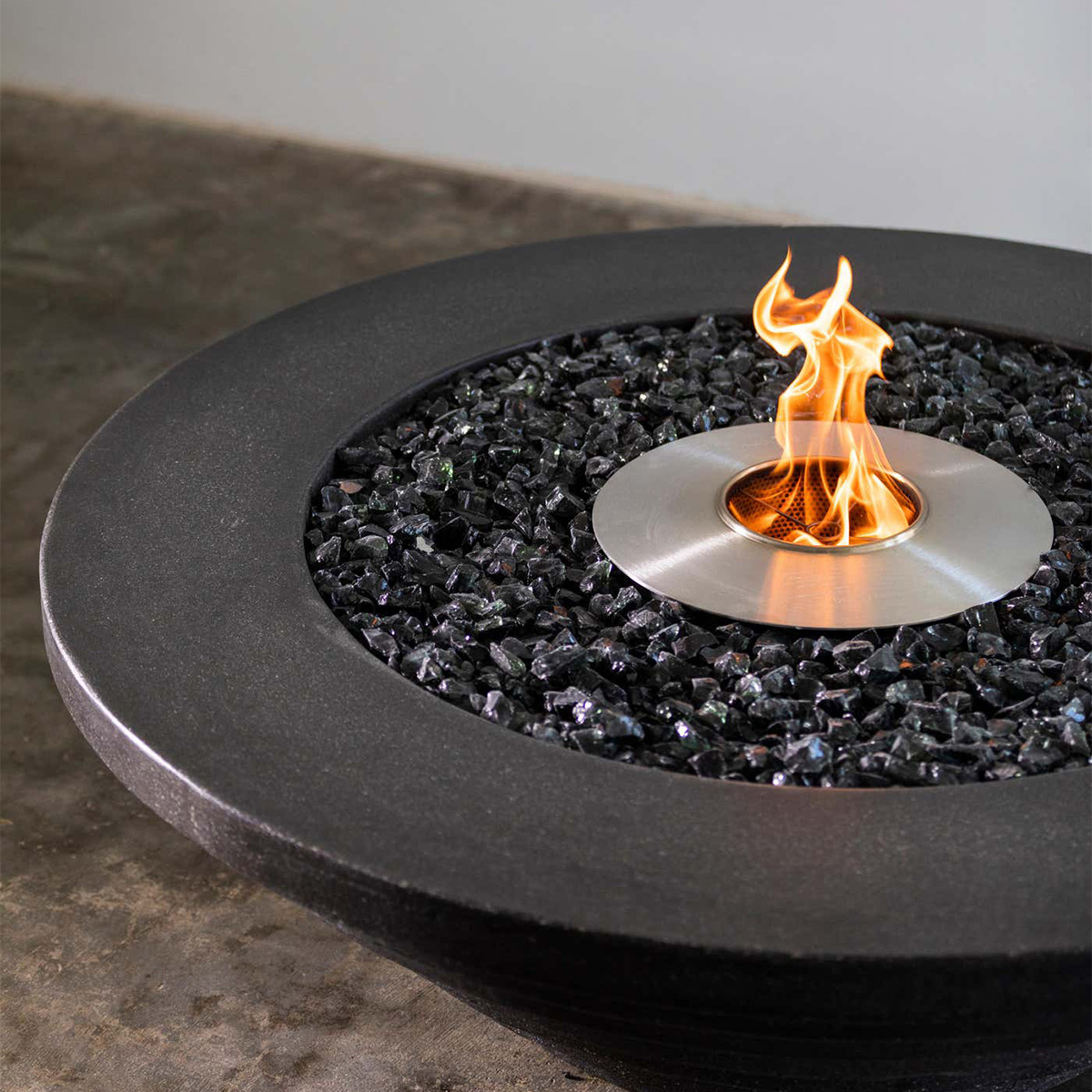 Metal Concrete Stepped Gas Fire Pit Volcano 12-Hearthartsinn