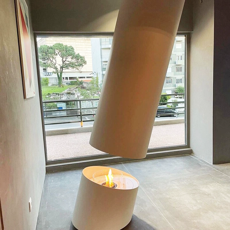 Bioethanol High-end Simple Column Real Flame Fireplaces-Hearthartsinn