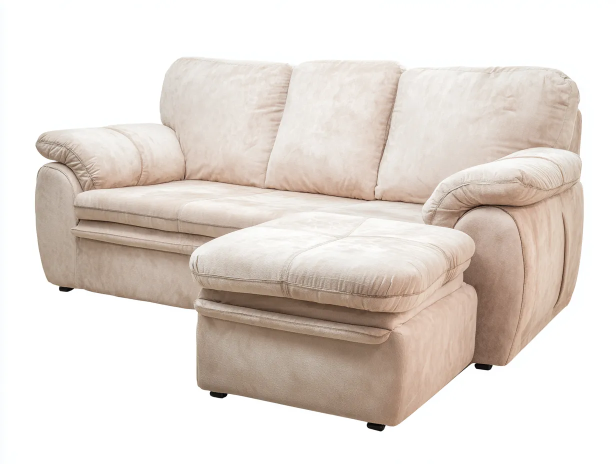 Divano angolare - Tessuto - 245x160x85 cm - Beige - Design moderno-Navianihome