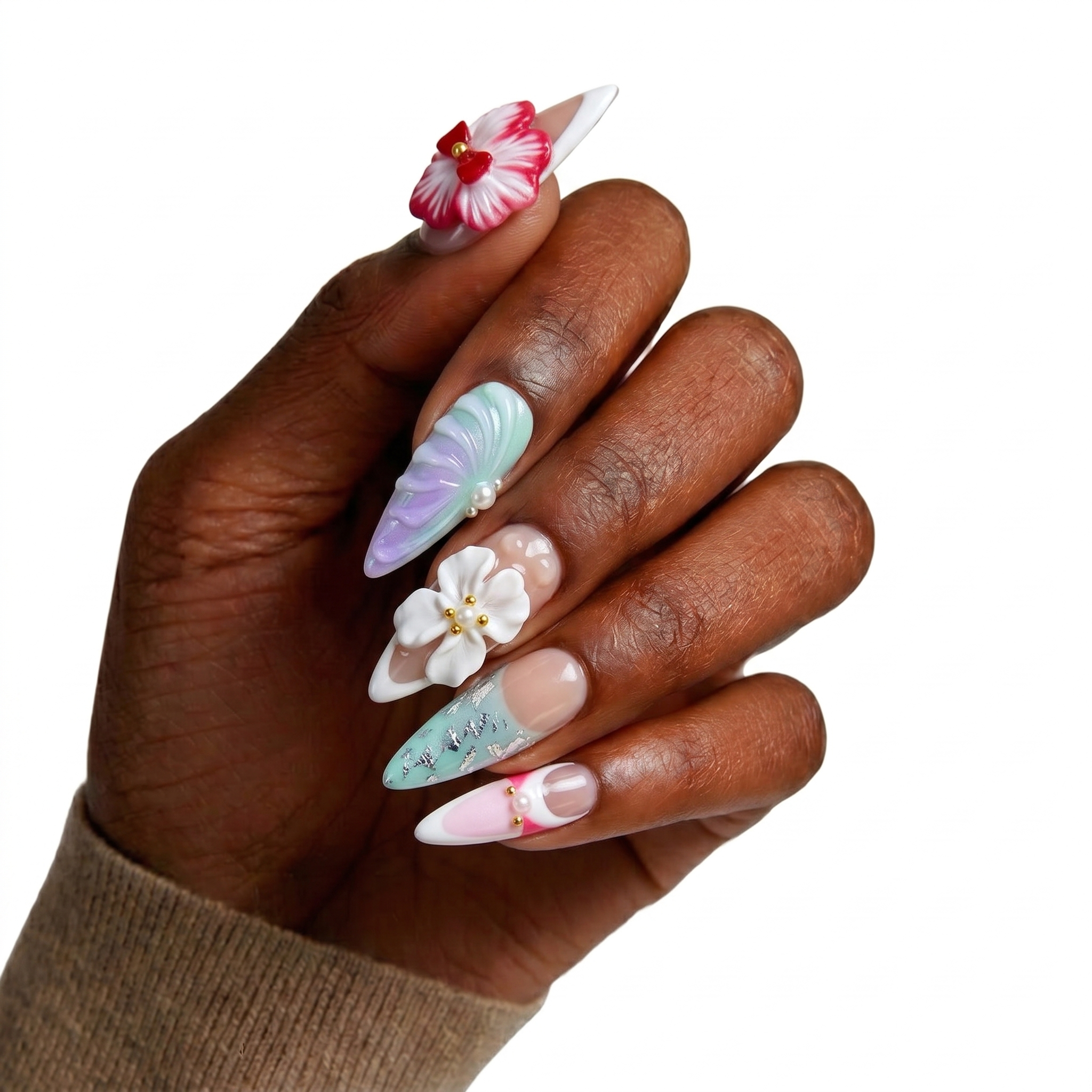 Fantasy Shell & 3D Florals