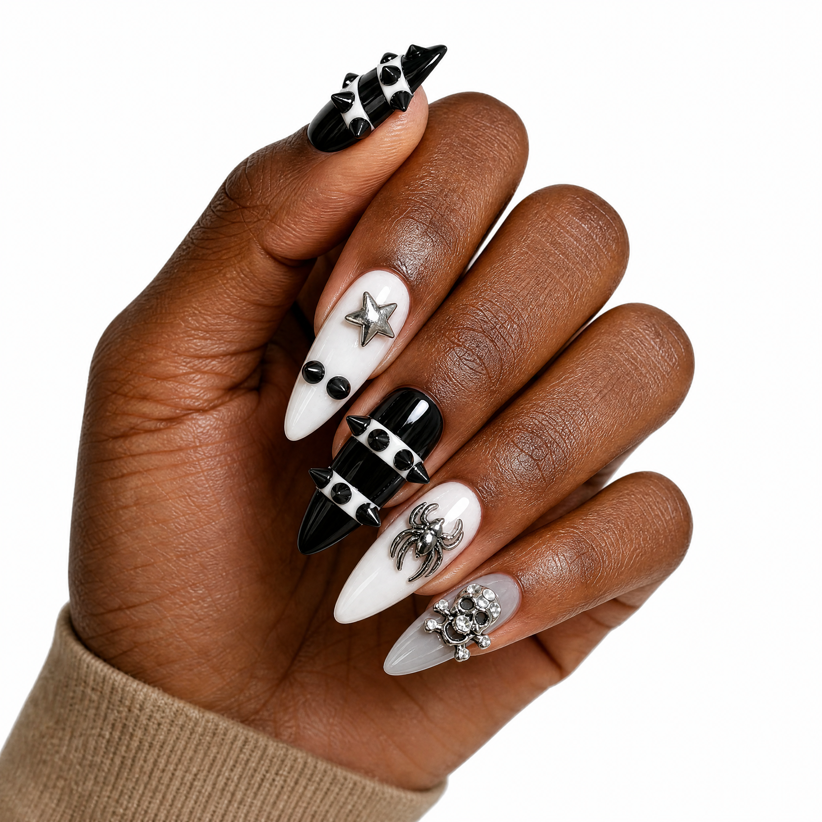Heavy Metal Gothic Spike & Skull
