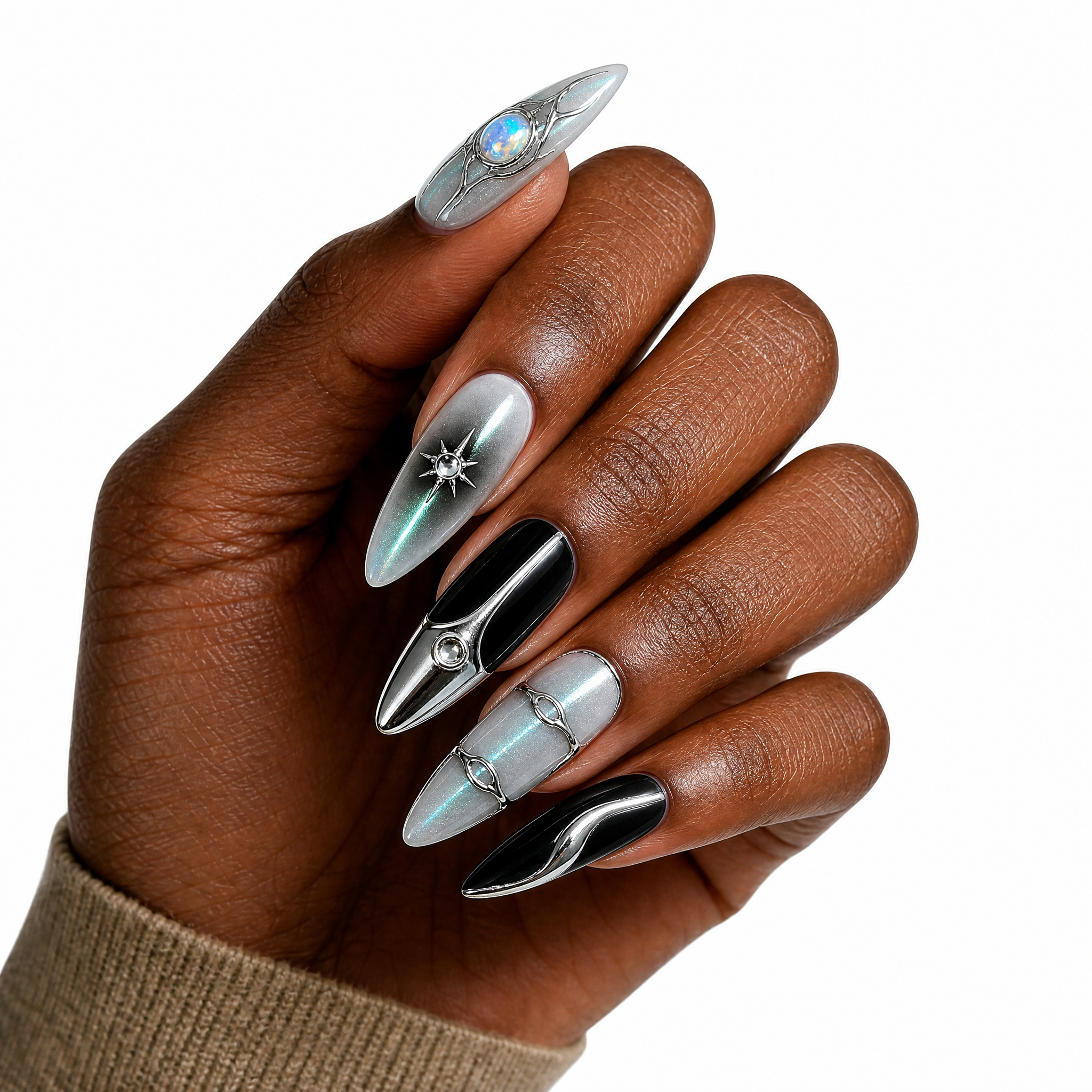 Cyber Aurora Liquid Chrome & Galactic Gem