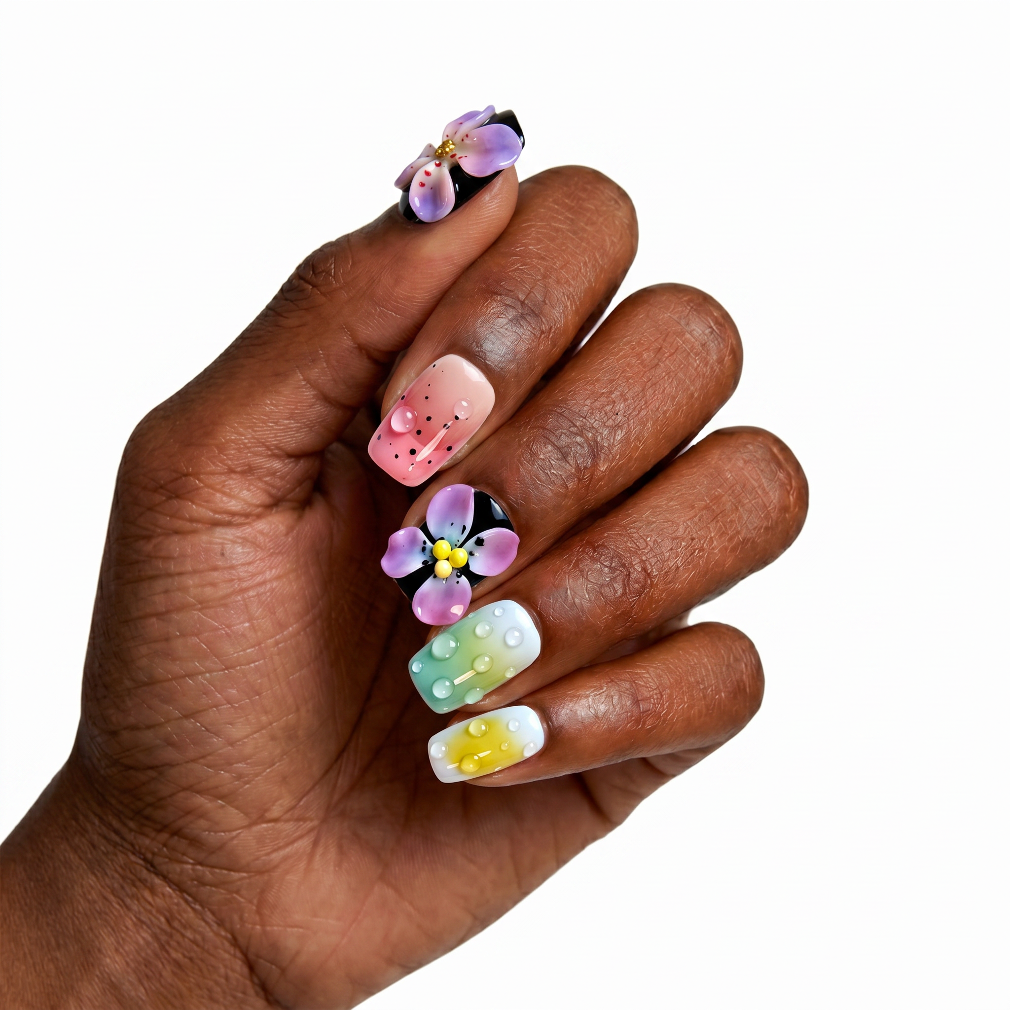 Mila Pop Tropical Bloom & Dewdrop Gradients