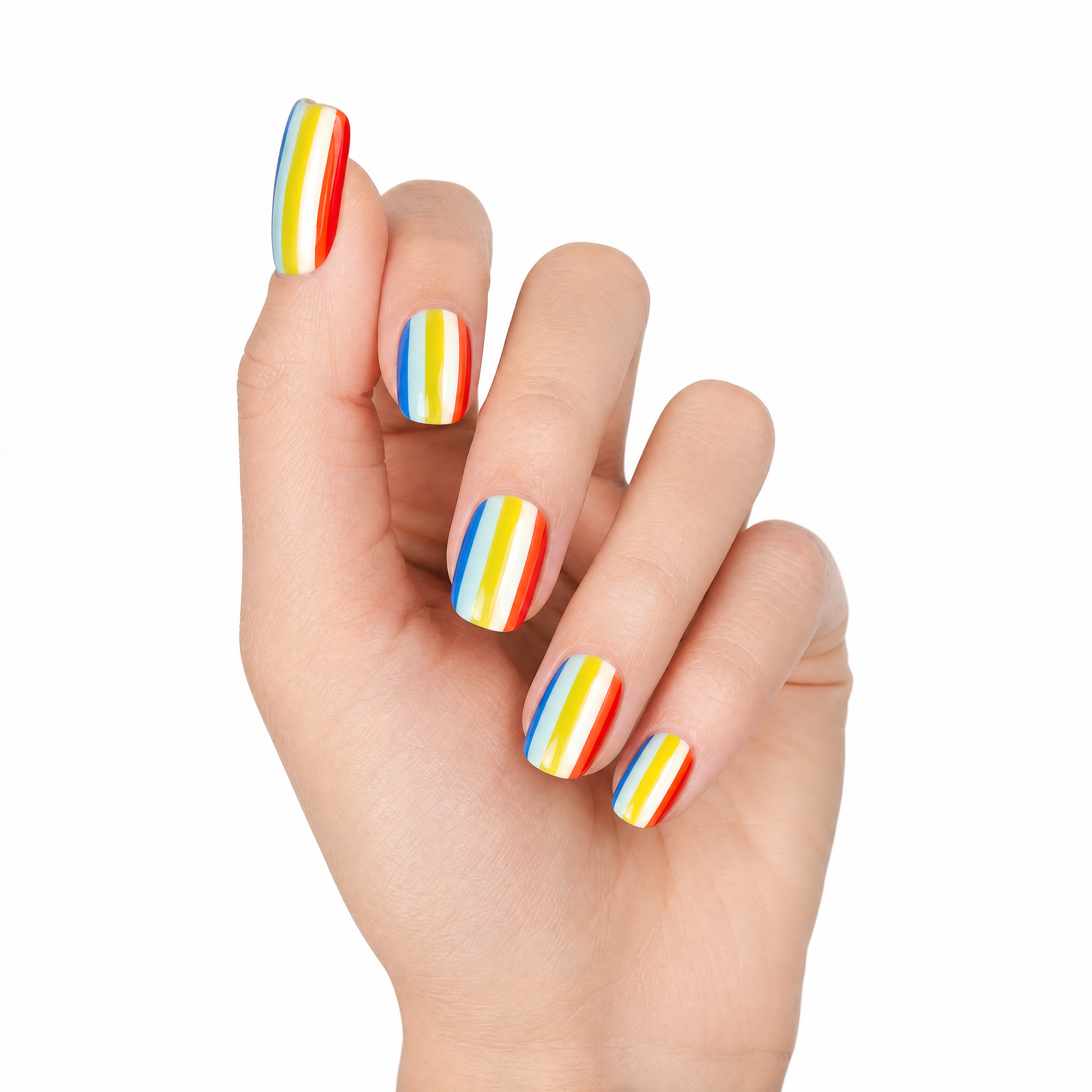 Retro Rainbow Stripes & Circus Polka Dots