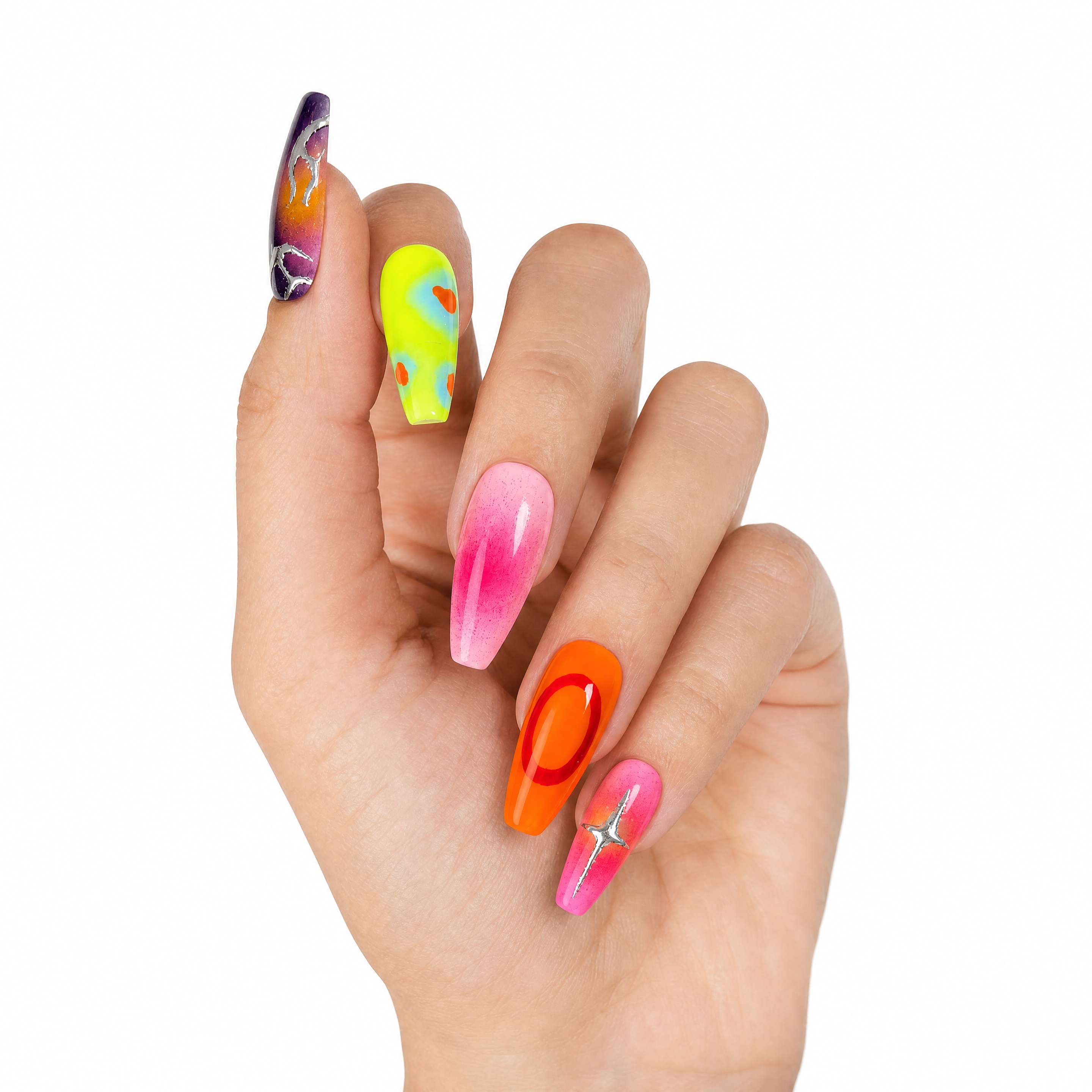 Cyber Psychedelic Airbrush & 3D Blob Accents