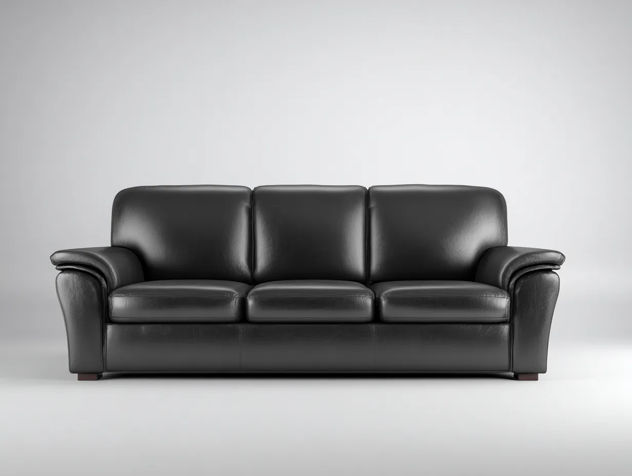 Divani a 3 posti-pelle-212x94x80 cm-nero-stile moderno-Riloistudio