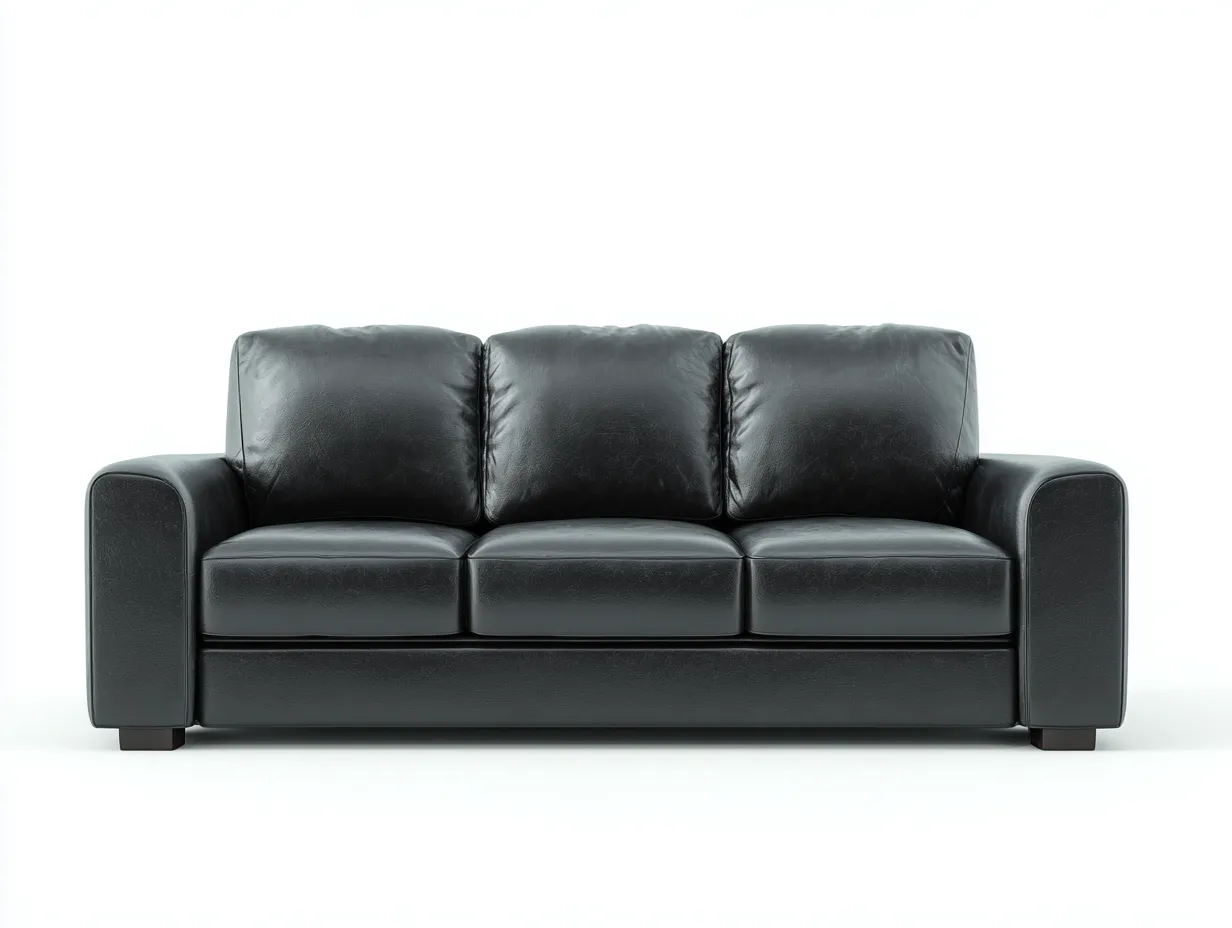 Divani a 3 posti-pelle-208x96x84 cm-nero-stile moderno-Riloistudio