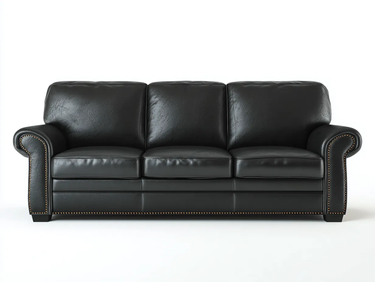 Divani a 3 posti-pelle-215x95x78 cm-nero-stile classico-Riloistudio