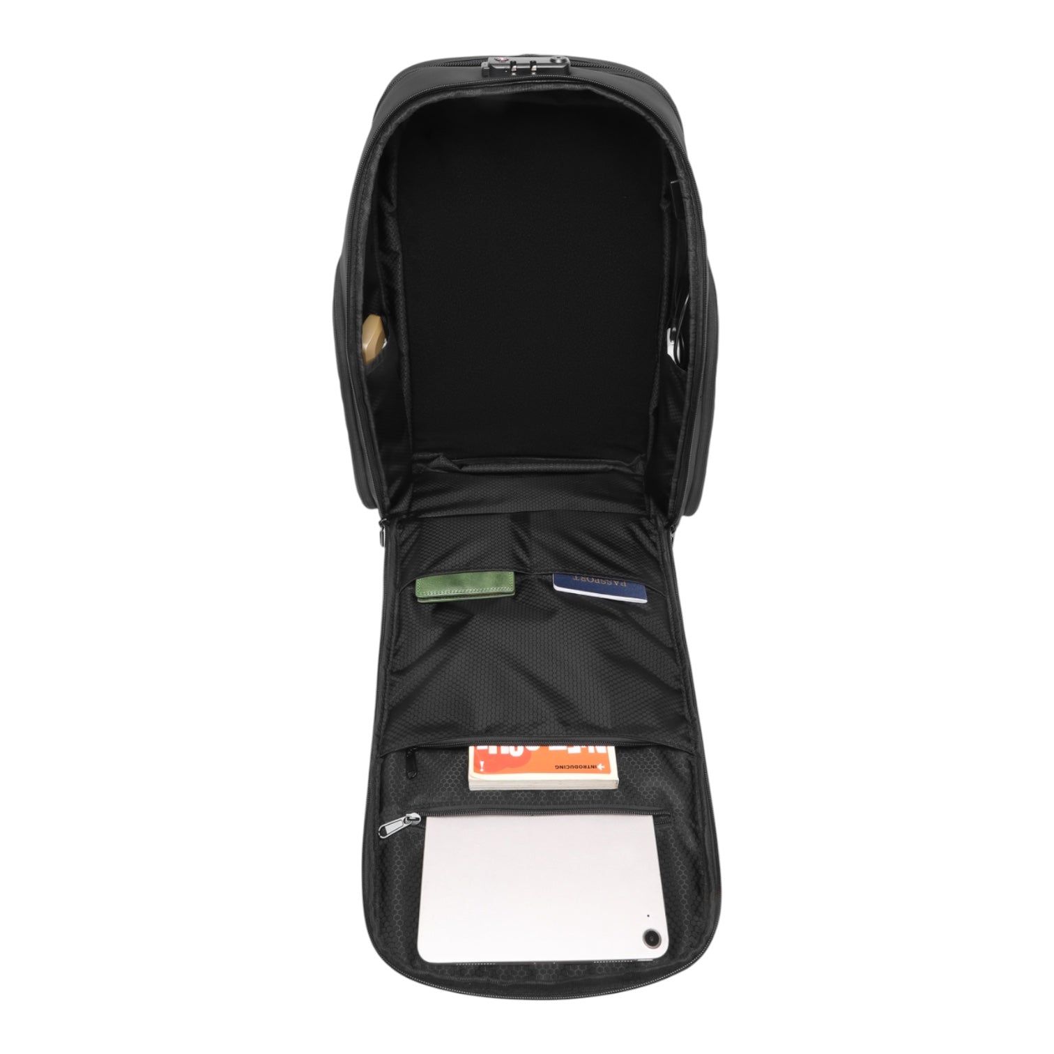 Mochila de Viaje Expandible de 35L con Compartimento para Laptop de 17", Impermeable de TPU, Puerto USB, Cerradura TSA, Apertura Tipo Maleta, Equipaje de Mano para Negocios, Trabajo y Viajes
