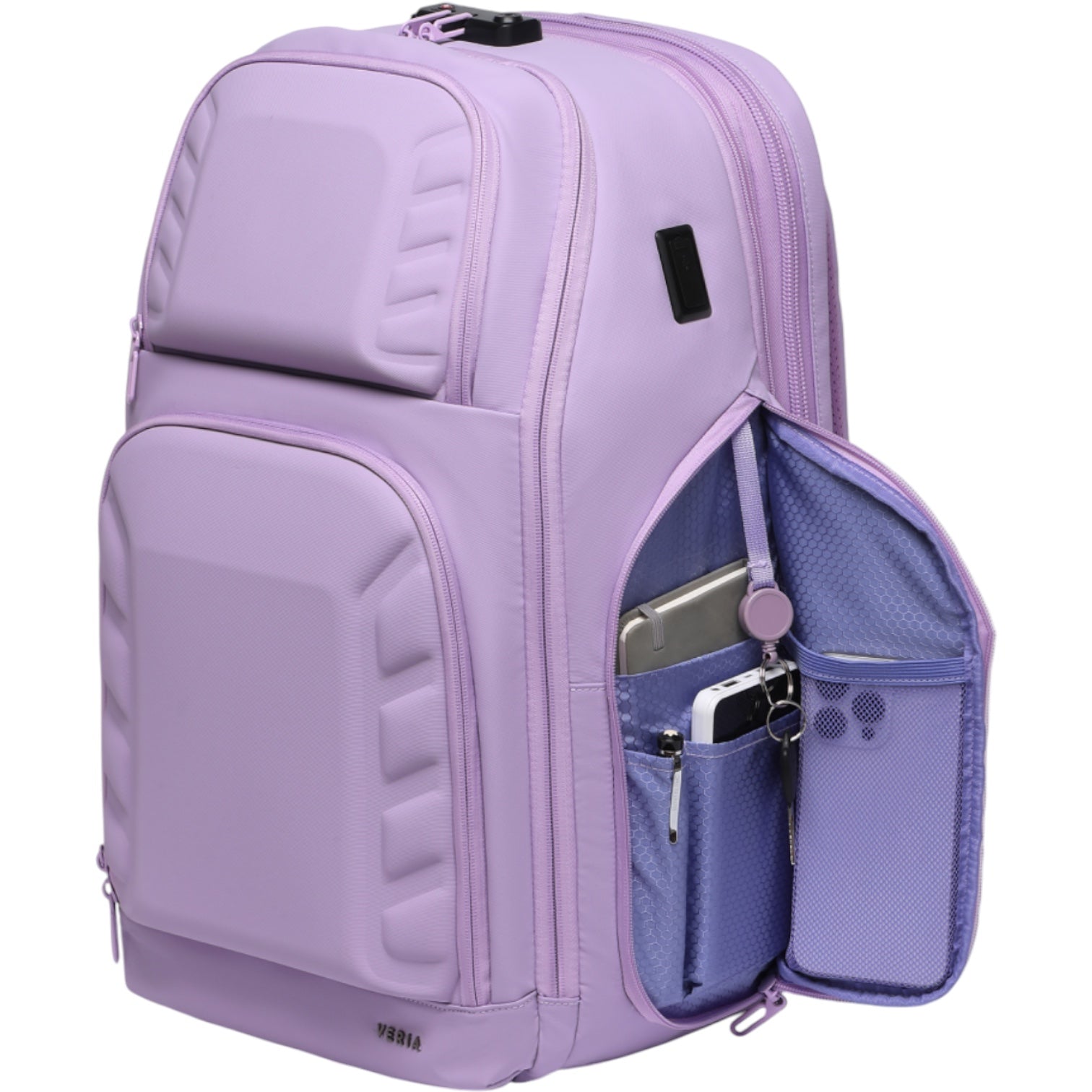 Mochila de Viaje Expandible de 35L con Compartimento para Laptop de 17", Impermeable de TPU, Puerto USB, Cerradura TSA, Apertura Tipo Maleta, Equipaje de Mano para Negocios, Trabajo y Viajes