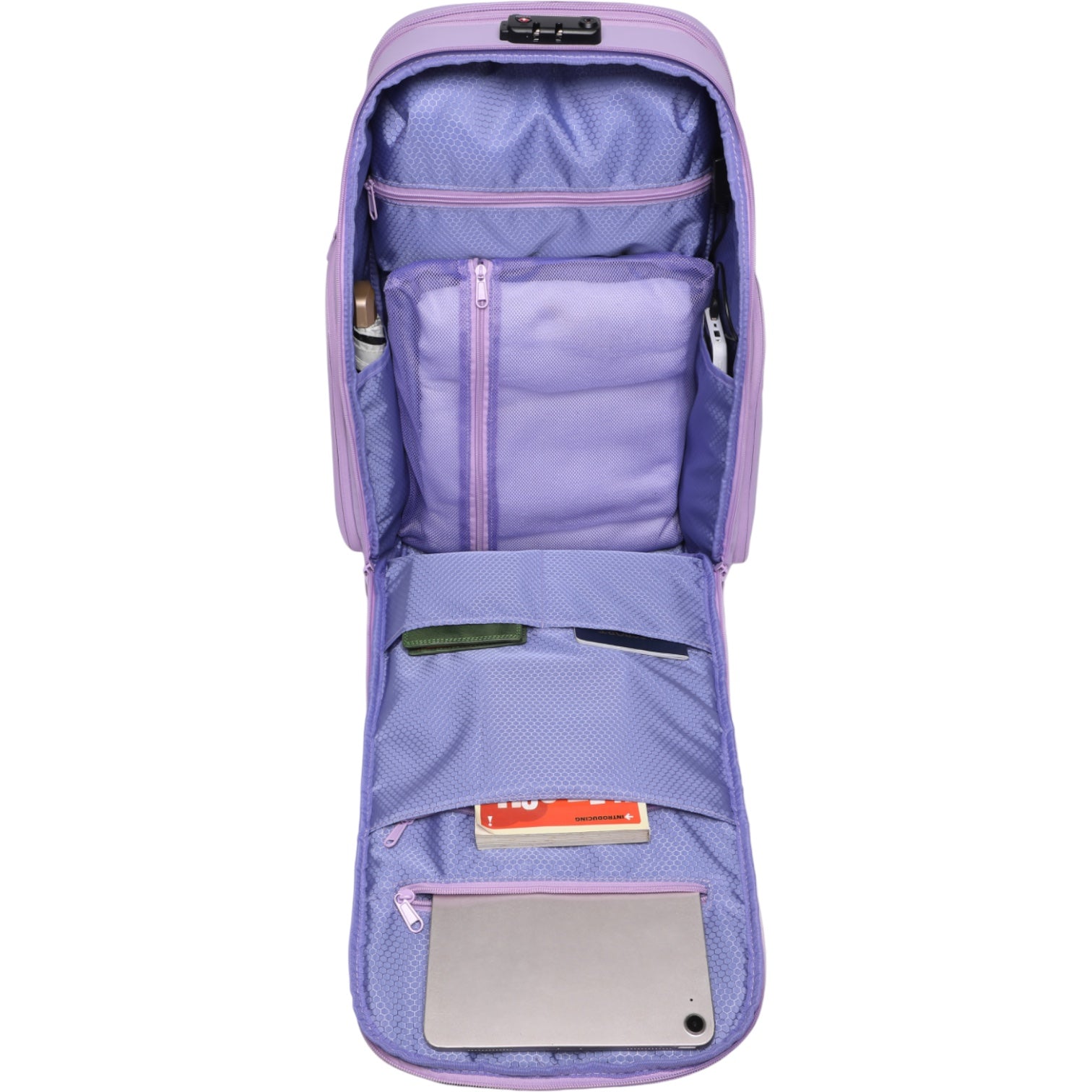 Mochila de Viaje Expandible de 35L con Compartimento para Laptop de 17", Impermeable de TPU, Puerto USB, Cerradura TSA, Apertura Tipo Maleta, Equipaje de Mano para Negocios, Trabajo y Viajes