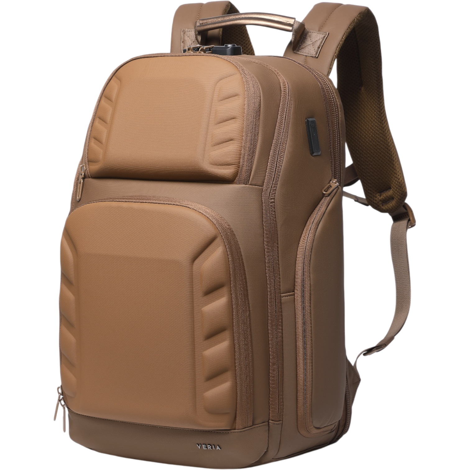 Mochila de Viaje Expandible de 35L con Compartimento para Laptop de 17", Impermeable de TPU, Puerto USB, Cerradura TSA, Apertura Tipo Maleta, Equipaje de Mano para Negocios, Trabajo y Viajes