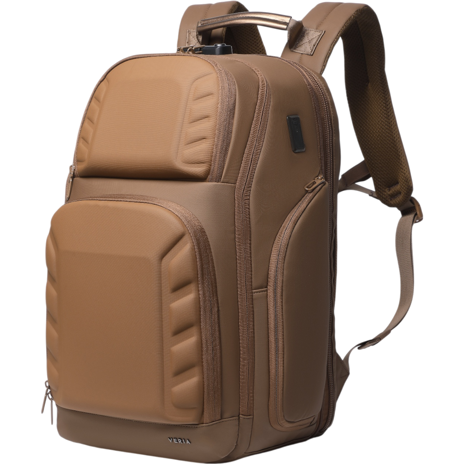 Mochila de Viaje Expandible de 35L con Compartimento para Laptop de 17", Impermeable de TPU, Puerto USB, Cerradura TSA, Apertura Tipo Maleta, Equipaje de Mano para Negocios, Trabajo y Viajes
