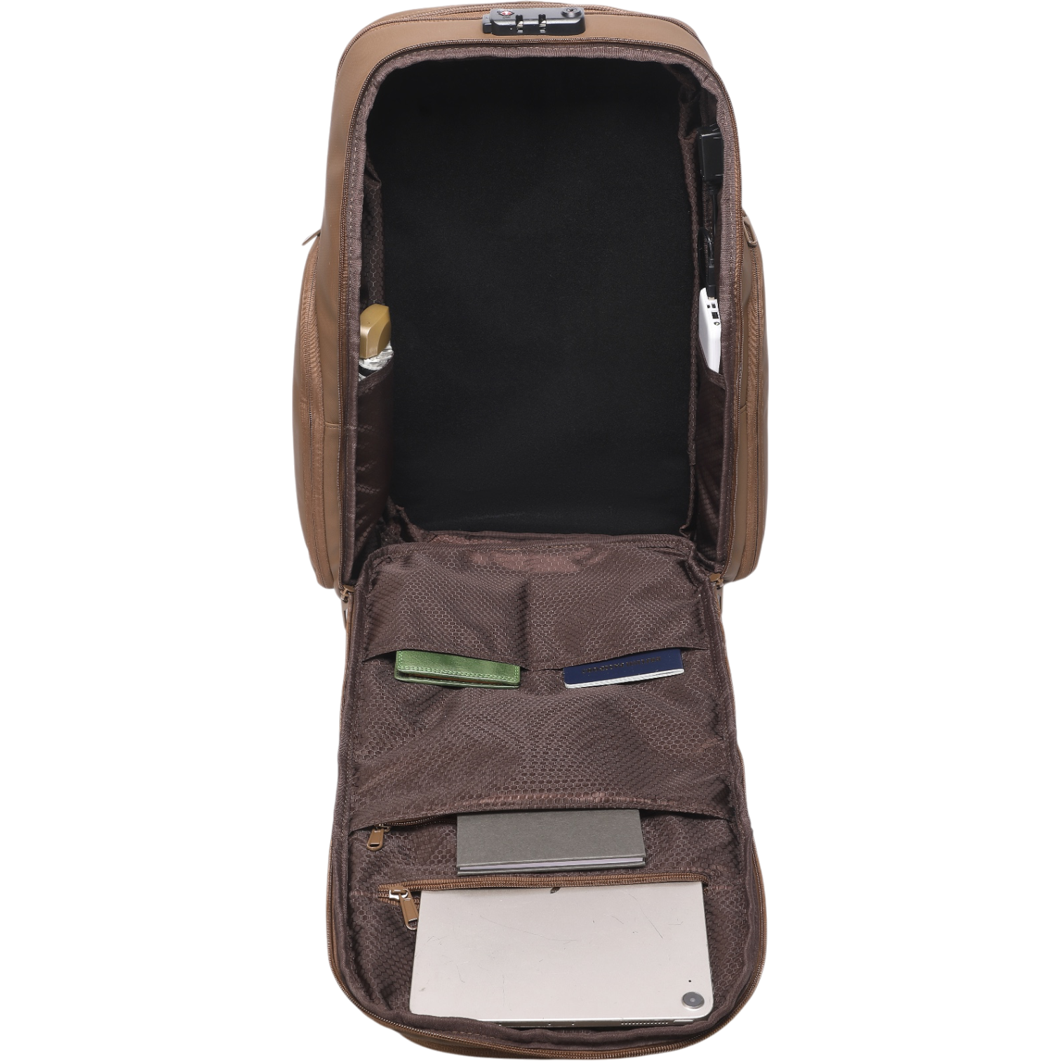 Mochila de Viaje Expandible de 35L con Compartimento para Laptop de 17", Impermeable de TPU, Puerto USB, Cerradura TSA, Apertura Tipo Maleta, Equipaje de Mano para Negocios, Trabajo y Viajes