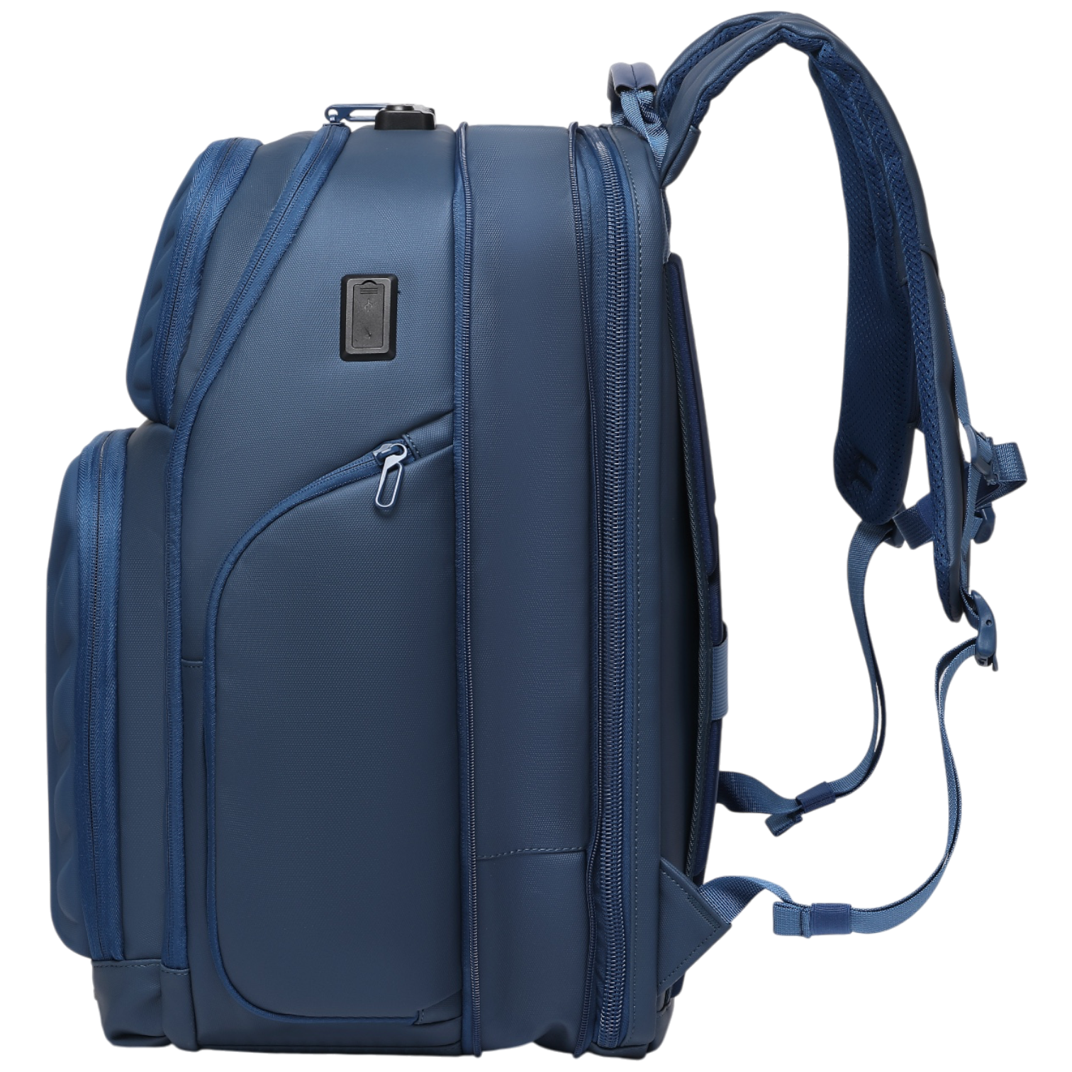 Mochila de Viaje Expandible de 35L con Compartimento para Laptop de 17", Impermeable de TPU, Puerto USB, Cerradura TSA, Apertura Tipo Maleta, Equipaje de Mano para Negocios, Trabajo y Viajes
