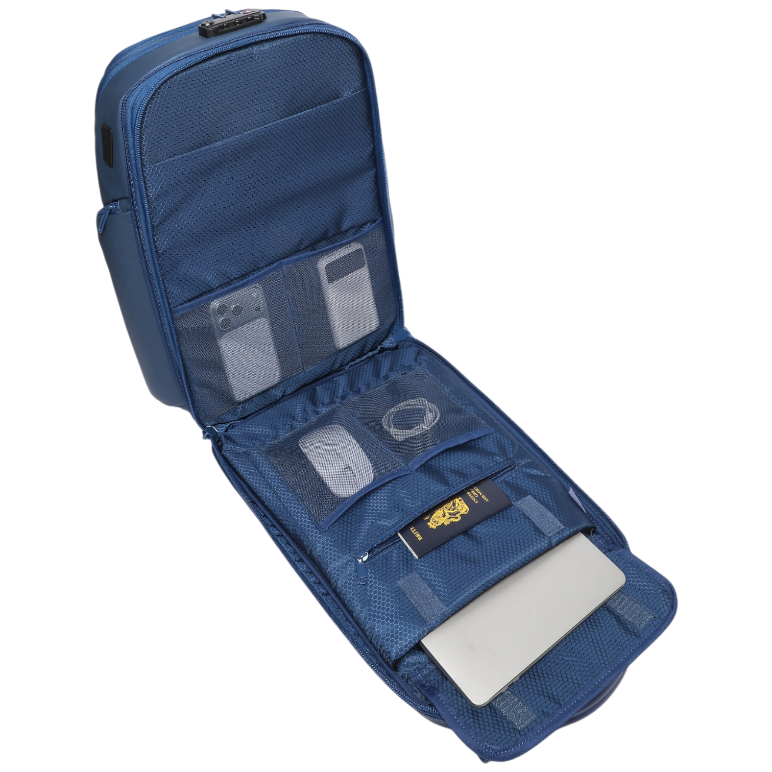Mochila de Viaje Expandible de 35L con Compartimento para Laptop de 17", Impermeable de TPU, Puerto USB, Cerradura TSA, Apertura Tipo Maleta, Equipaje de Mano para Negocios, Trabajo y Viajes