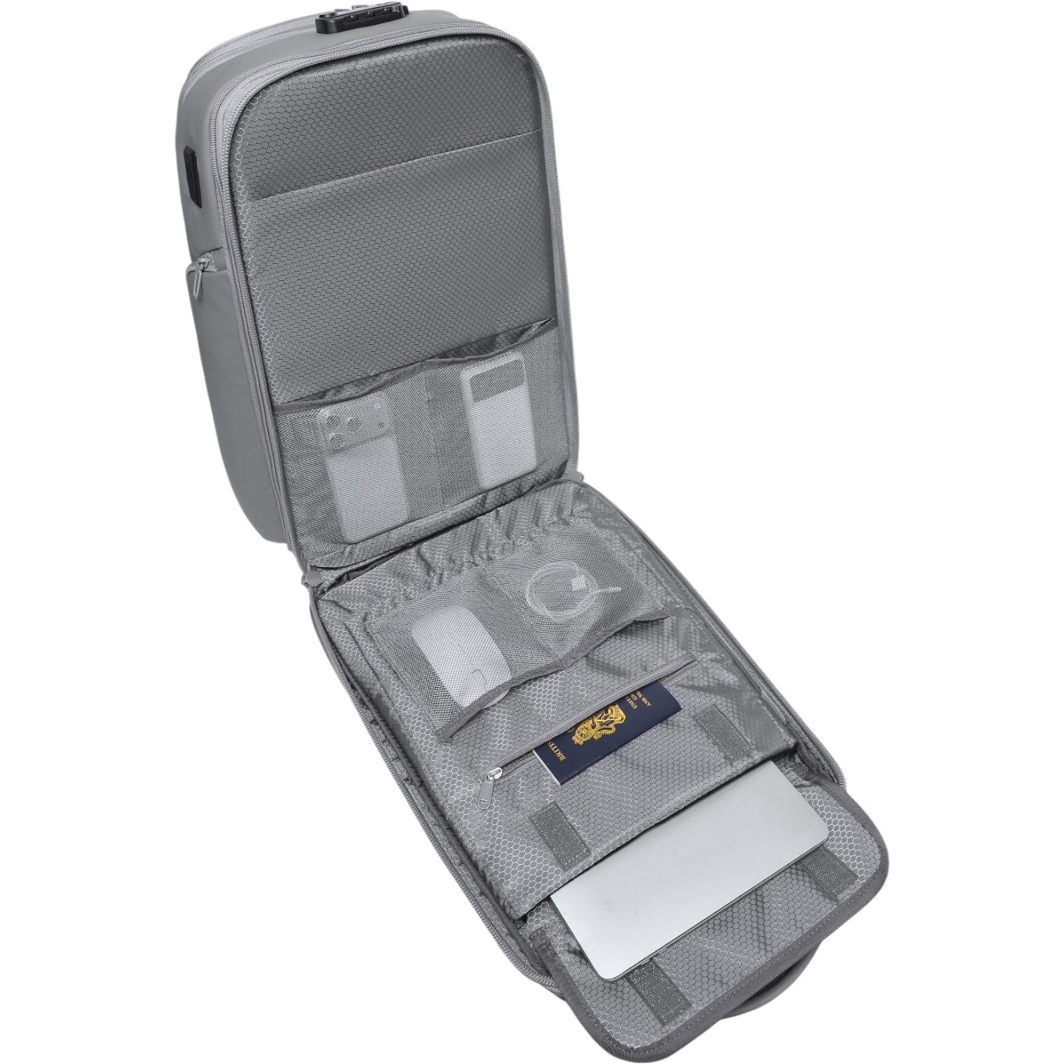 Mochila de Viaje Expandible de 35L con Compartimento para Laptop de 17", Impermeable de TPU, Puerto USB, Cerradura TSA, Apertura Tipo Maleta, Equipaje de Mano para Negocios, Trabajo y Viajes