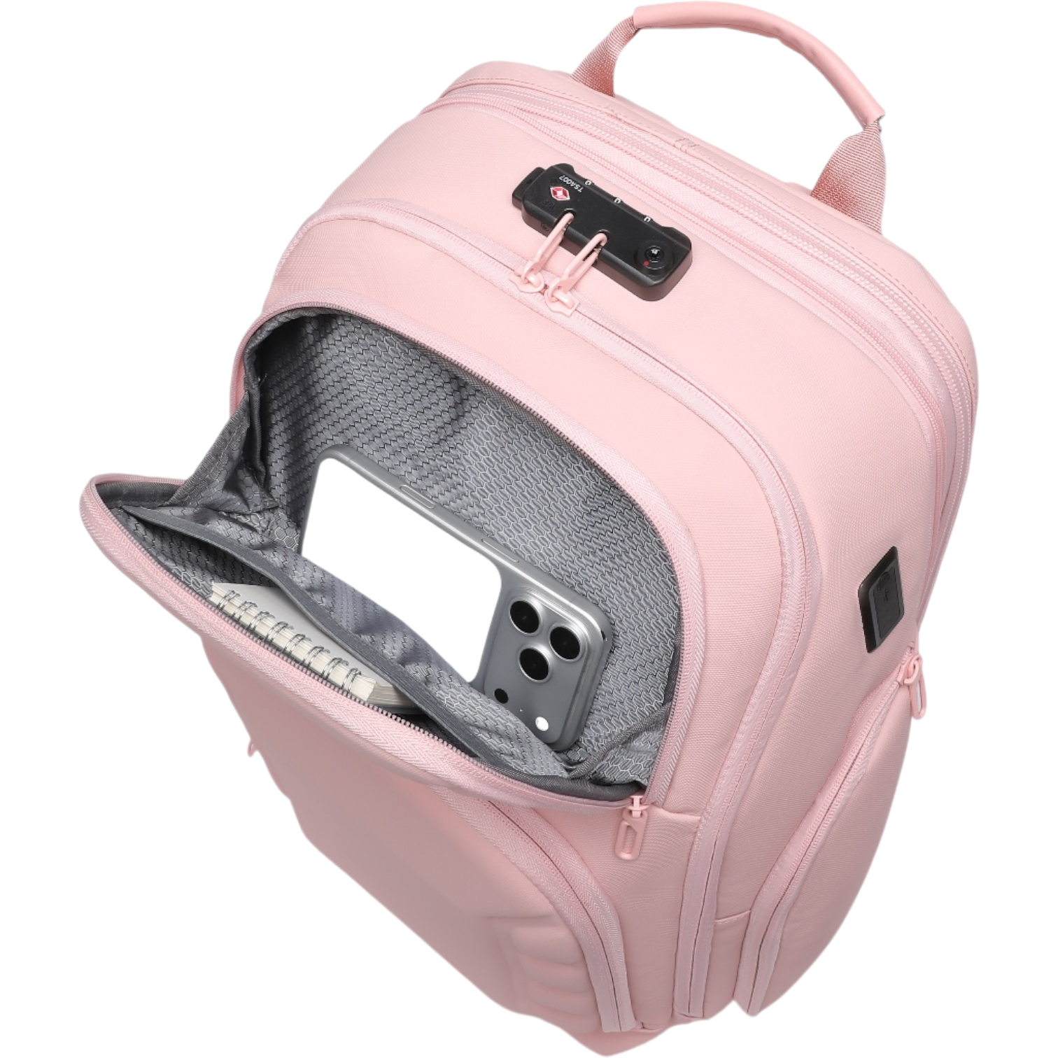 Mochila de Viaje Expandible de 35L con Compartimento para Laptop de 17", Impermeable de TPU, Puerto USB, Cerradura TSA, Apertura Tipo Maleta, Equipaje de Mano para Negocios, Trabajo y Viajes