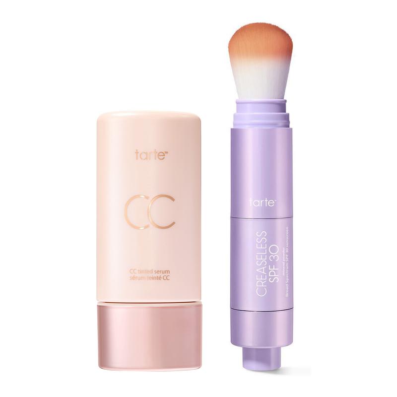 Tarte Summer Skin Essentials - Sérum con Color CC y Polvo Fijador Sin Pliegues