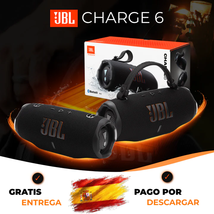 🔥JBL Charge 6 Negro – Altavoz Portátil