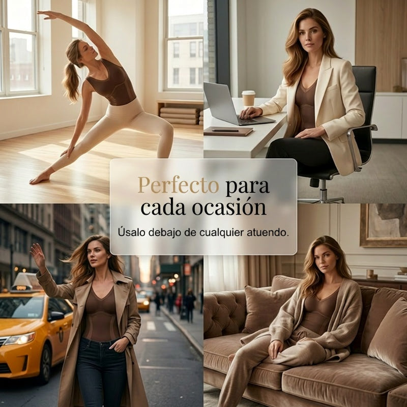 💫 BODY moldeador de abdomen: tejido sin costuras y transpirable, efecto adelgazante instantáneo, uso cómodo durante todo el día para una silueta favorecedora 🌸✨