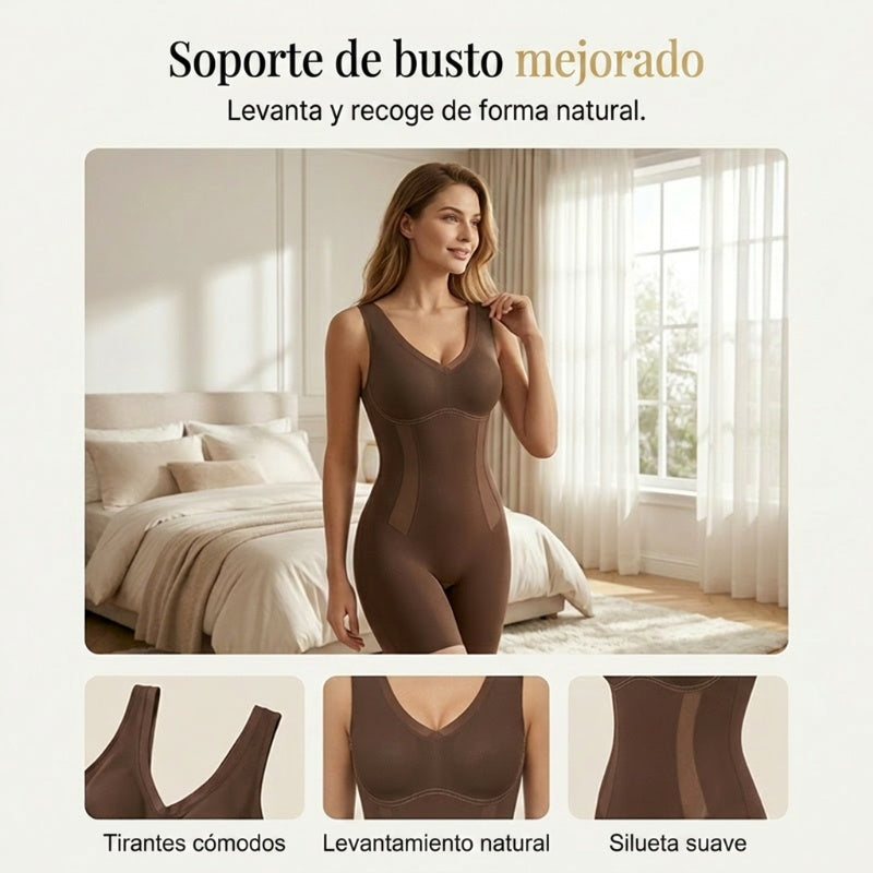 💫 BODY moldeador de abdomen: tejido sin costuras y transpirable, efecto adelgazante instantáneo, uso cómodo durante todo el día para una silueta favorecedora 🌸✨