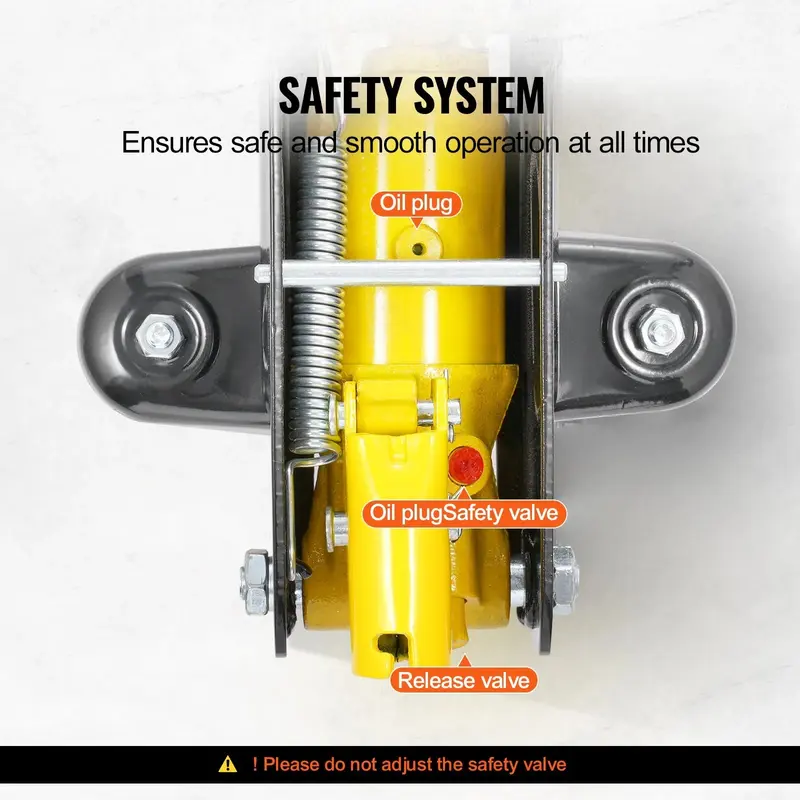 H1CCH Low Profile Hydraulic Floor Jack 2.0/2.5 Ton Yellow