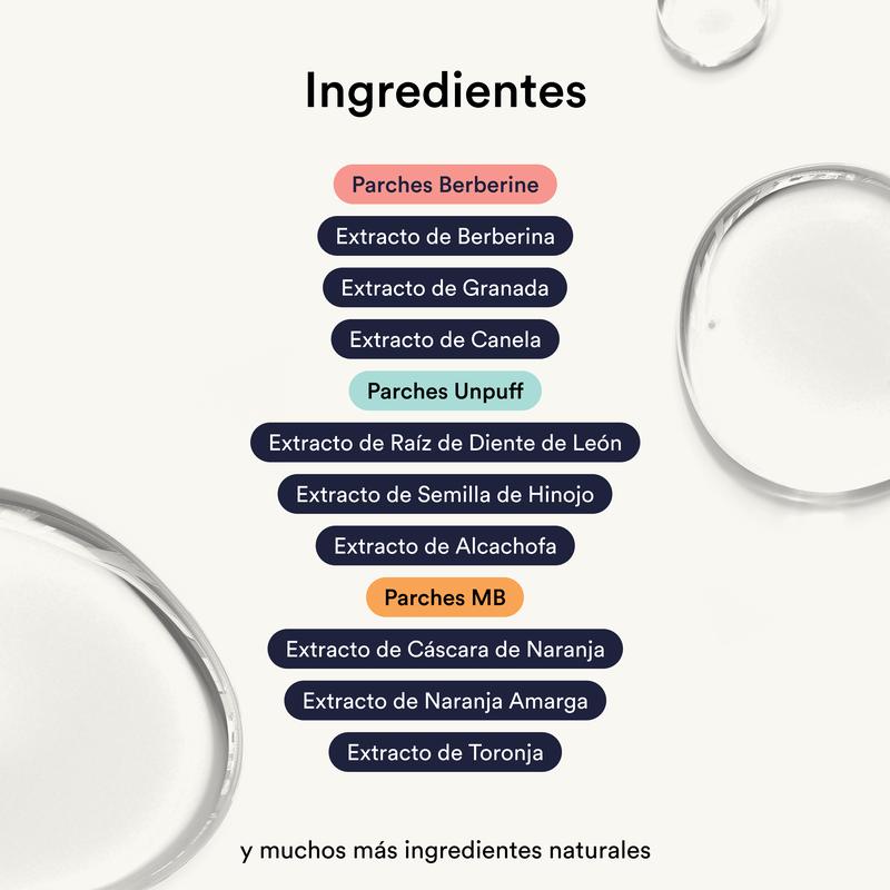 Kind Patches | Metabolic Trio Kit | MB Patches + Berberine Patches + Unpuff Patches: Apoyo Metabólico, Energía limpia, Intestino equilibrado, Salud digestiva, Ingredientes naturales, Paquetes para 1 mes