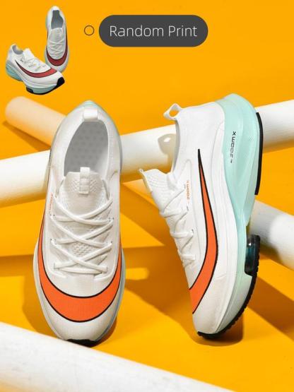 🔥¡Último día de promoción - Zapatillas unisex para correr con estampado de letras y rayas, deportivas informales, transpirables y cómodas, con suela de aire para uso diario, estilo athleisure versátil.