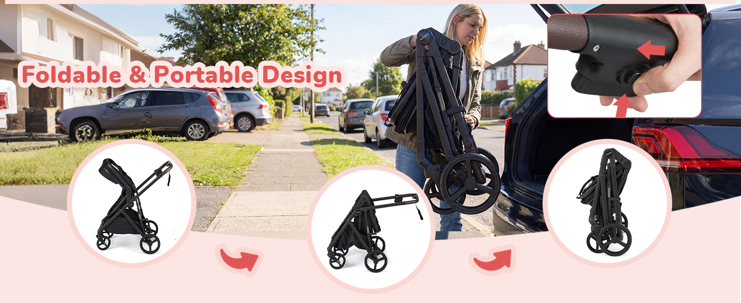 foldable &amp;amp; portable baby stroller