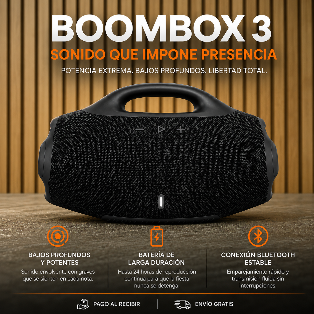🚀 Boombox 3 Pro — 24 horas de música y bajos extremos 🔥