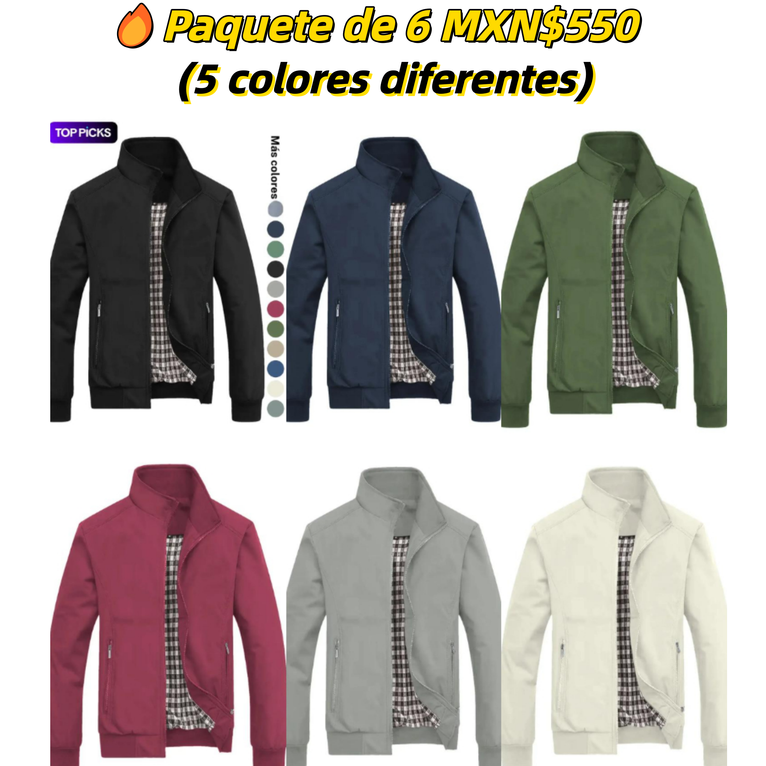 Chaqueta informal de hombre para primavera y otoño, tejido ligero de poliéster, portátil y fácil de guardar, ideal para desplazamientos diarios y viajes.