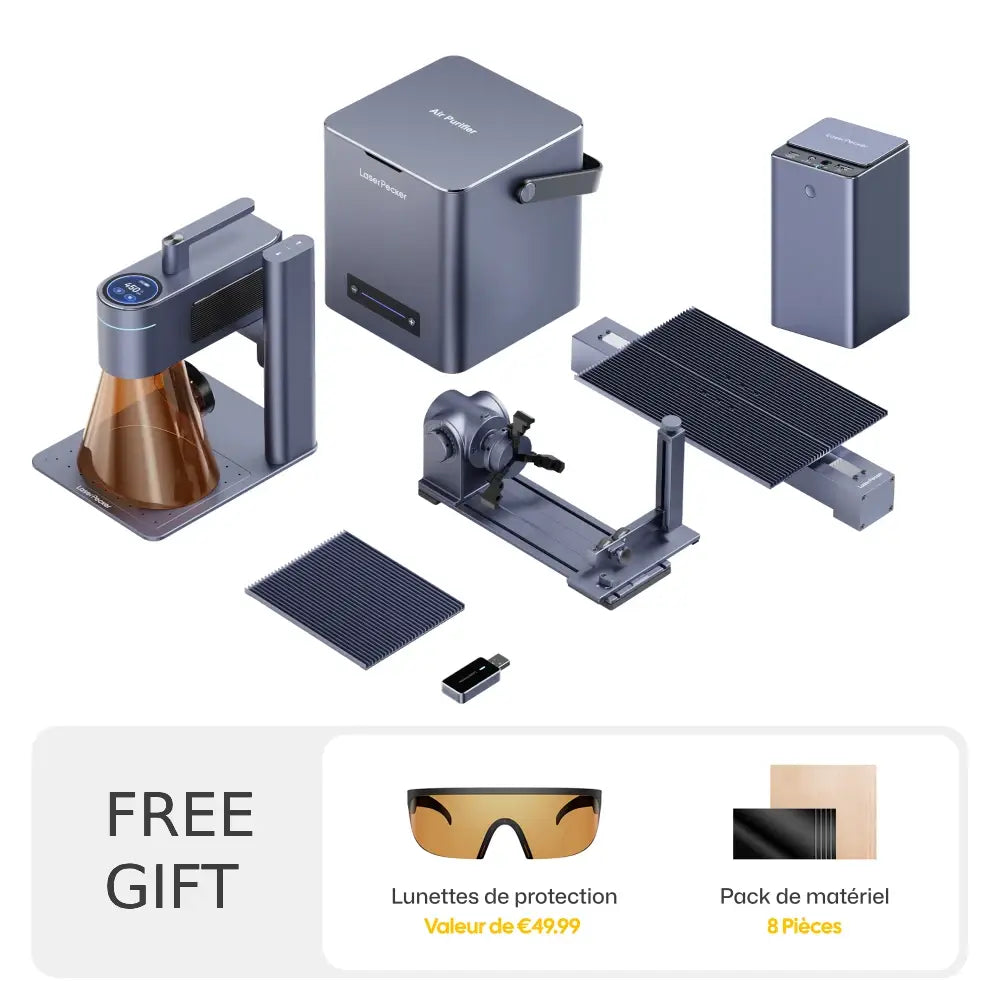 🎁LaserPecker LP4 — La primera grabadora láser dual portátil del mundo.