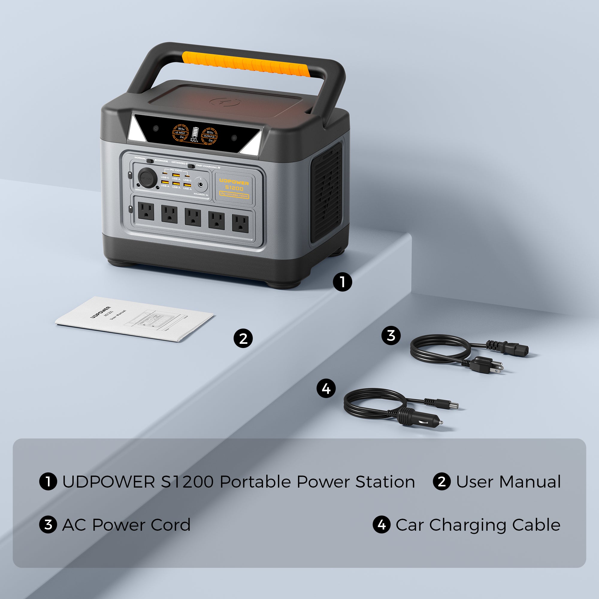 Generador inversor portátil silencioso PowerSmart de 3600 W