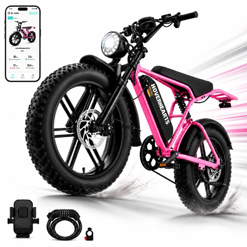 1500W Peak Electric Bike, 48V 15Ah Fat Tire Ebike