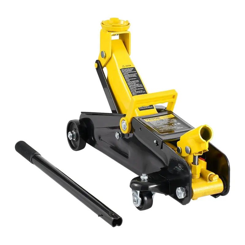 H1CCH Low Profile Hydraulic Floor Jack 2.0/2.5 Ton Yellow