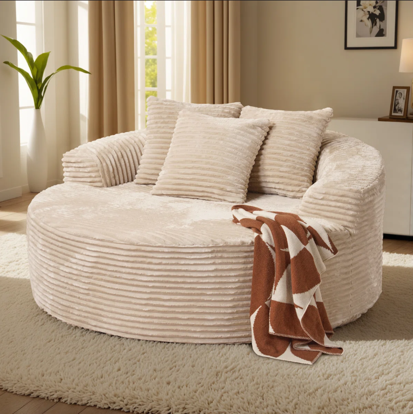 Silla redonda de espuma sin huesos