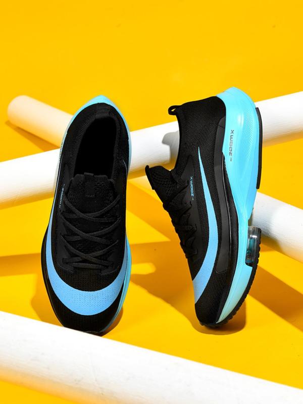 🔥¡Último día de promoción - Zapatillas unisex para correr con estampado de letras y rayas, deportivas informales, transpirables y cómodas, con suela de aire para uso diario, estilo athleisure versátil.