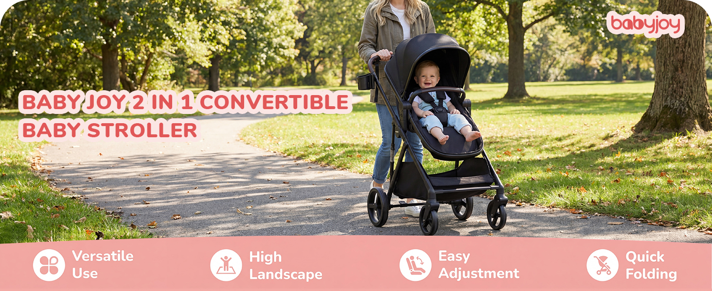 BABY JOY 2 in 1 baby stroller