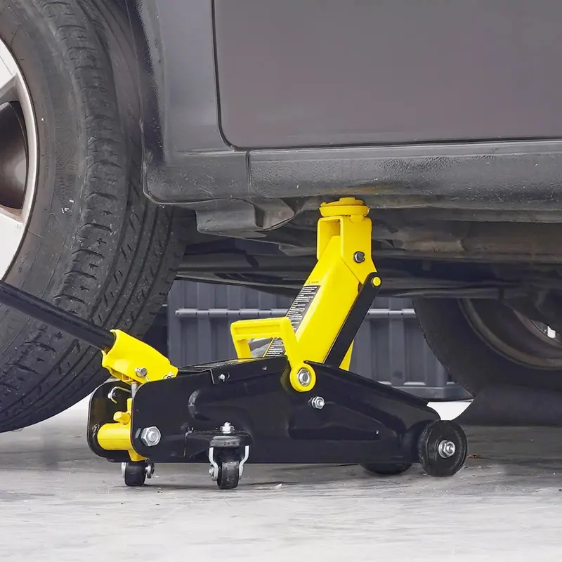 H1CCH Low Profile Hydraulic Floor Jack 2.0/2.5 Ton Yellow