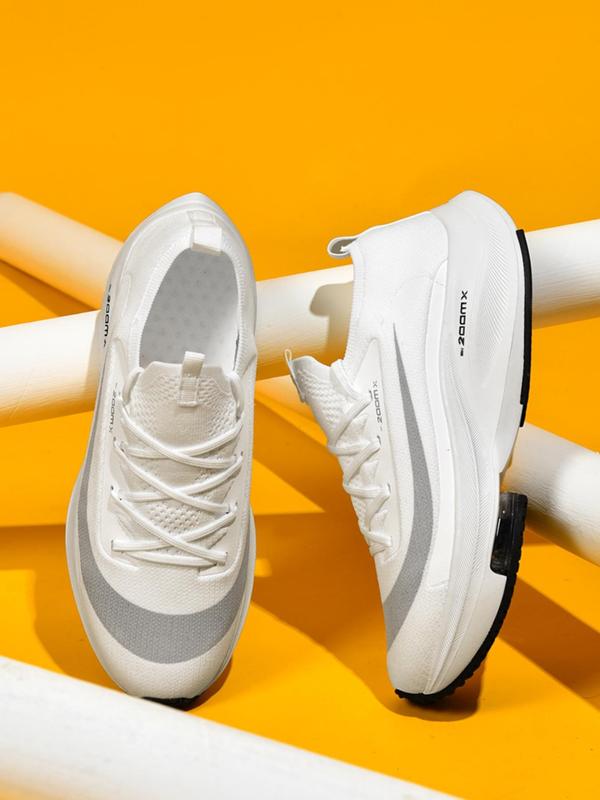 🔥¡Último día de promoción - Zapatillas unisex para correr con estampado de letras y rayas, deportivas informales, transpirables y cómodas, con suela de aire para uso diario, estilo athleisure versátil.