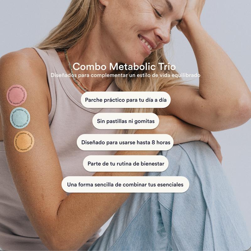 Kind Patches | Metabolic Trio Kit | MB Patches + Berberine Patches + Unpuff Patches: Apoyo Metabólico, Energía limpia, Intestino equilibrado, Salud digestiva, Ingredientes naturales, Paquetes para 1 mes