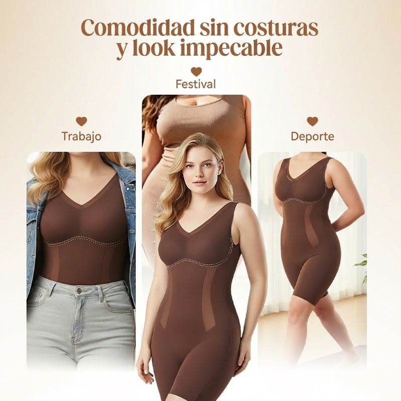💫 BODY moldeador de abdomen: tejido sin costuras y transpirable, efecto adelgazante instantáneo, uso cómodo durante todo el día para una silueta favorecedora 🌸✨