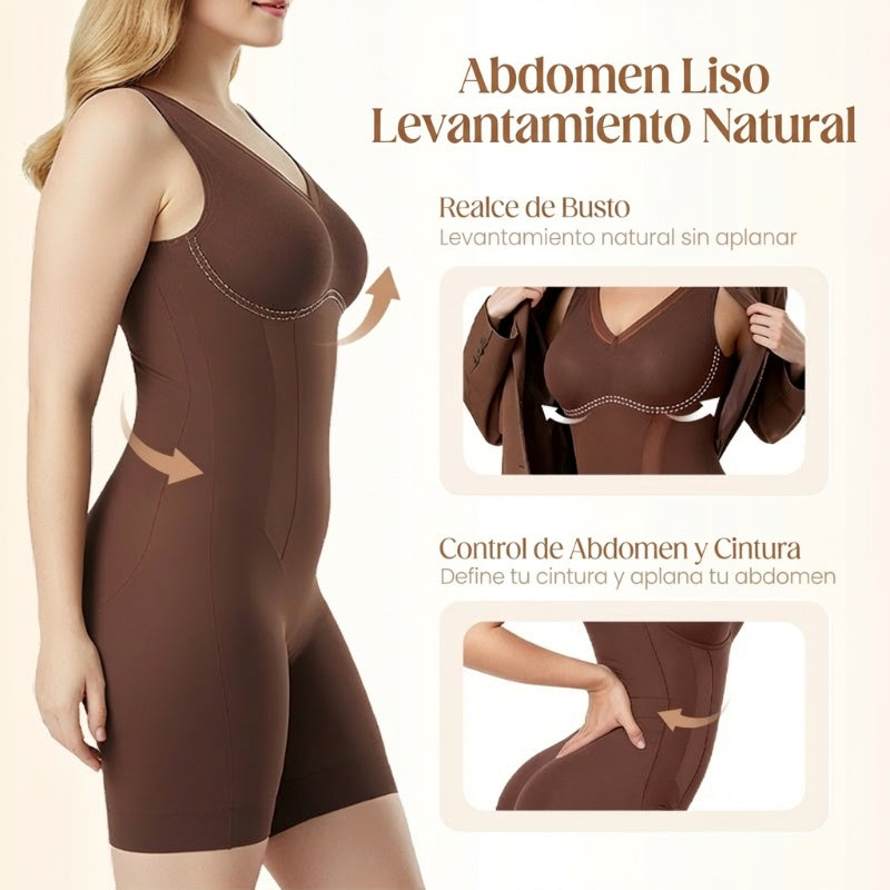 💫 BODY moldeador de abdomen: tejido sin costuras y transpirable, efecto adelgazante instantáneo, uso cómodo durante todo el día para una silueta favorecedora 🌸✨