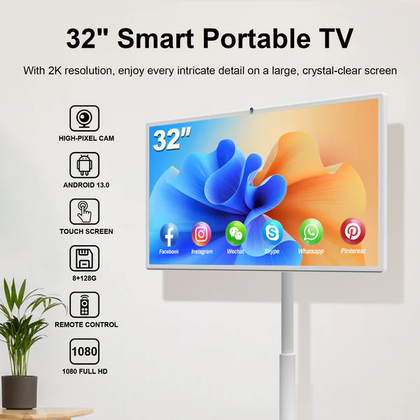 StanbyMe el único Smart TV portátil y táctil que te acompaña estés donde estés.