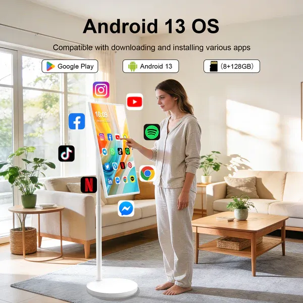 StanbyMe el único Smart TV portátil y táctil que te acompaña estés donde estés.