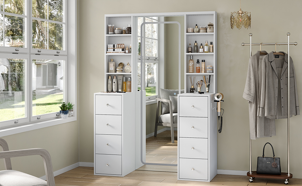 Vanity with Full Length Mirror