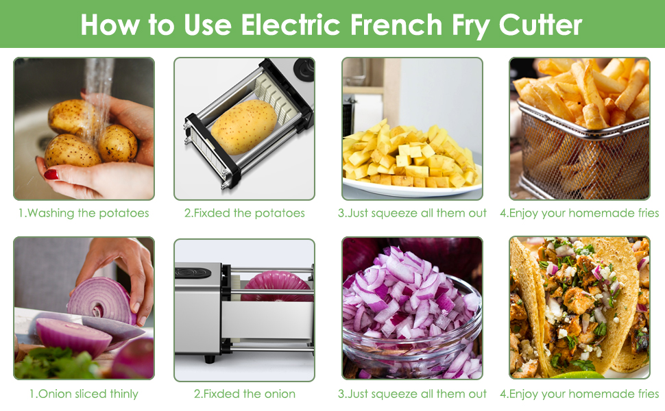 Cortador el&eacute;ctrico de patatas fritas