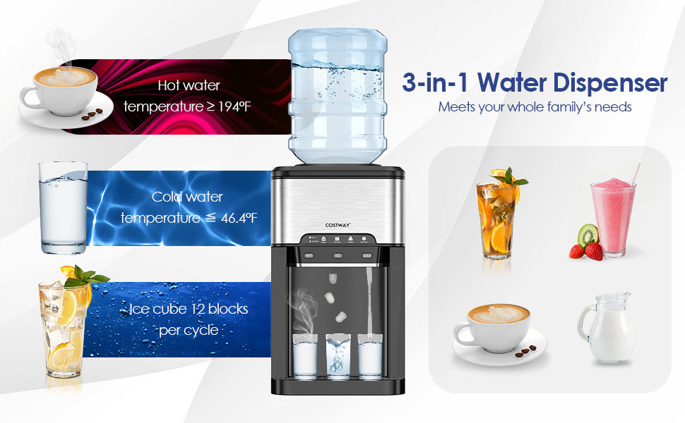 enfriador de agua con m&aacute;quina de hielo