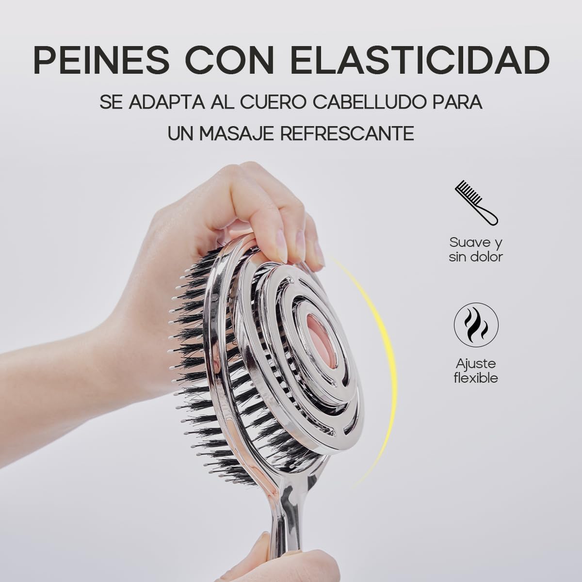 🔥Cepillo para Cabello Desenredante, Sin Tirones, Anti Frizz，¡Hasta ahora, ninguna reseña negativa!